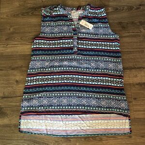 𝅺east 5th Caprice Stripe sleeveless top size M